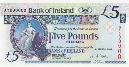 £5 note QUB Series