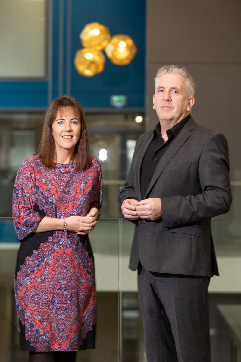 From left Aine McCleary, Chief Customer Officer, Bank of Ireland and David Carroll, Chief Executive of Depaul